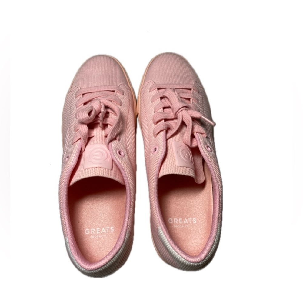 Greats Brooklyn Royale Woven Pink Women's Lo Top Sneakers Size 9 Made in Italy - Picture 2 of 7
